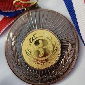 Gold and Bronze Medal Necklace